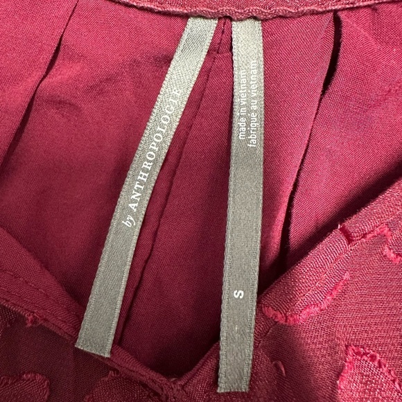 Anthropologie Toulon Pleated Mini Dress in Plum Sz S - Picture 13 of 14